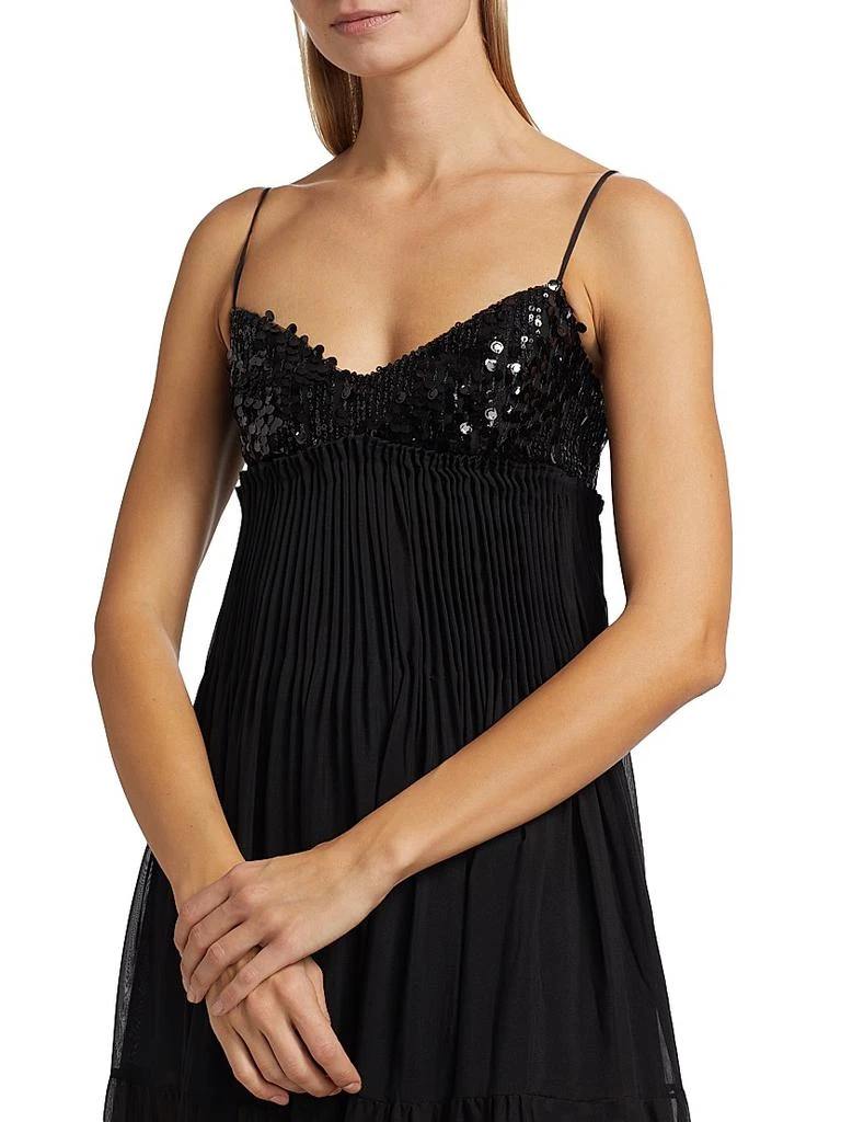 Azeeza Tamar Embellished Chiffon Tiered Gown 6