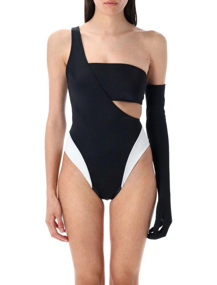 Let
s Swim Let
s Swim Cut-Out One-Shoulder Swimsuit