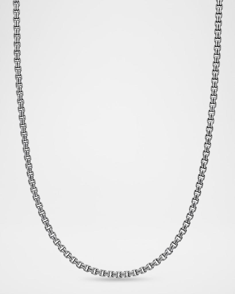 David Yurman Men's Double Box Chain Necklace in Silver, 2.6mm, 22"L