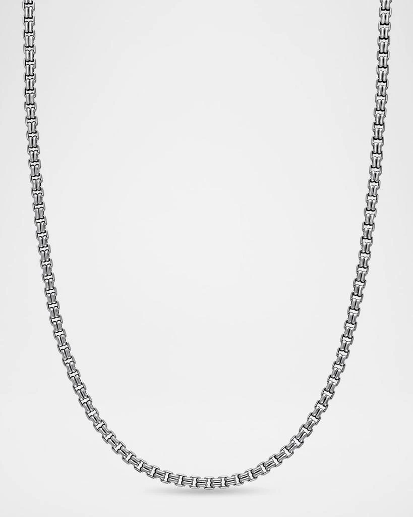 David Yurman Men's Double Box Chain Necklace in Silver, 2.6mm, 22"L 1