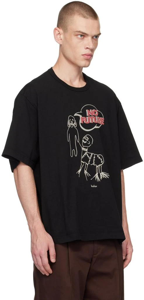 Kolor Black Graphic T-Shirt 2