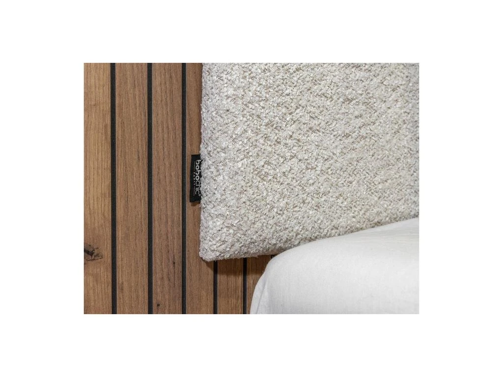 预计3周后发货 Bobochic Lit Avec Lattes Massives - Pieds Bois Naturel - Lior - Beige 6