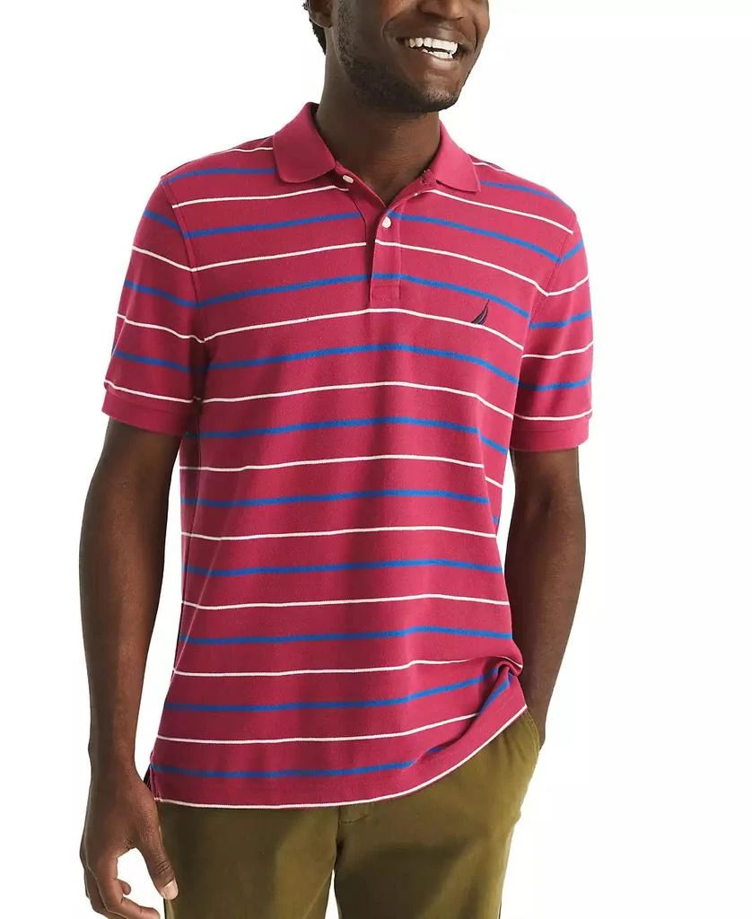 Nautica Men's Striped  Classic Fit Deck Polo Shirt 7