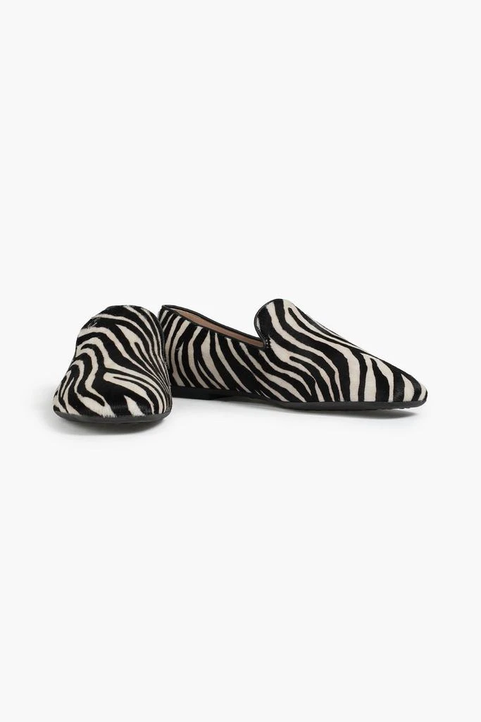 Tod's Zebra-print calf hair loafers 2