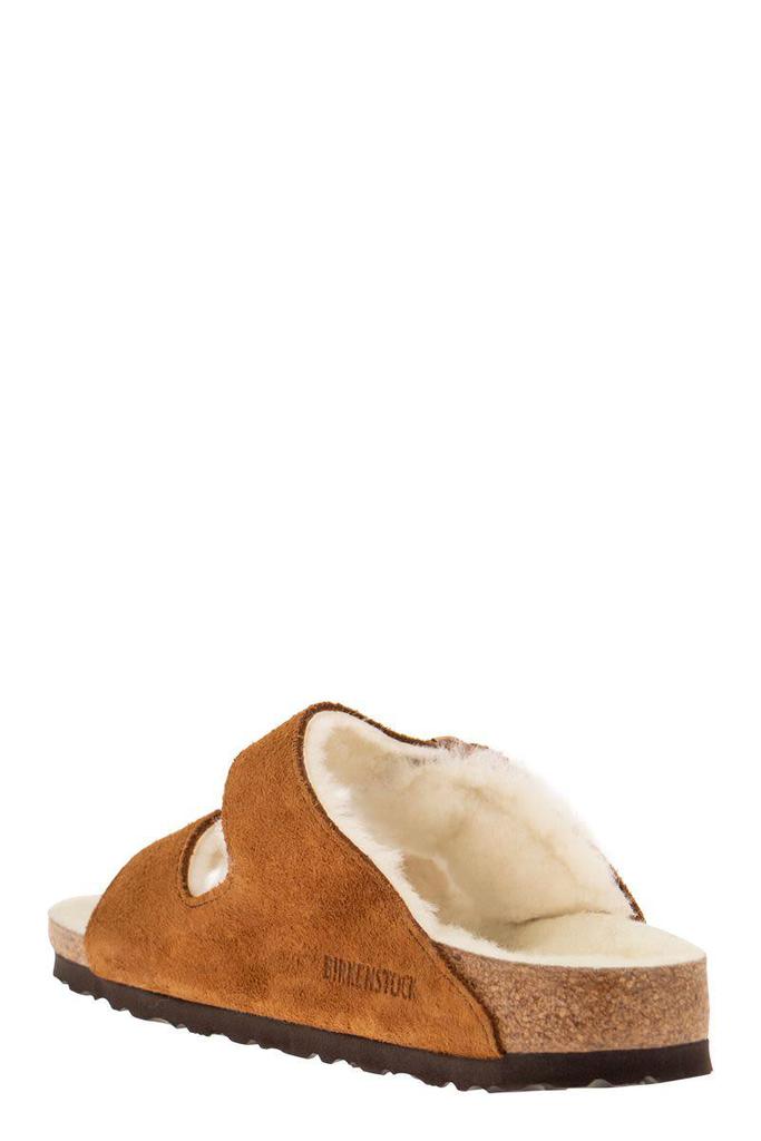サンダル・ミュール BIRKENSTOCK ARIZONA - Suede lamb fur slipper (1001135 MINK) Arizona Shearling Suede Leather Mink | BIRKENSTOCK