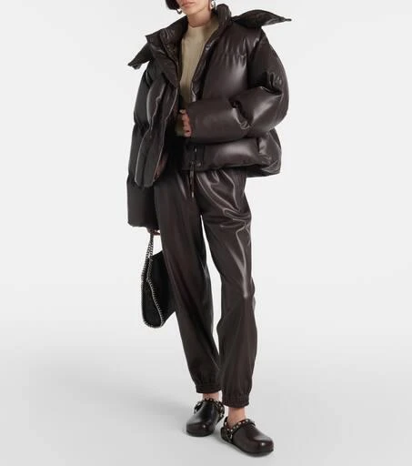 Stella McCartney Faux leather sweatpants 2