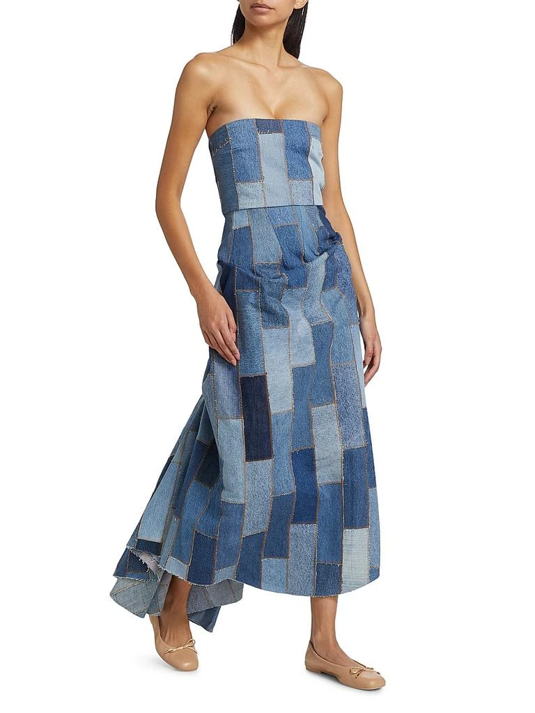 Shop Patchwork Denim Strapless Bustle Dress on Sale at BeyondStyle  Get  61% Off Patchwork Denim Strapless Bustle Dress with Limited-Time Flash  Deals, Exclusive Discounts, and Special Offers. Enjoy Unbeatable Savings on