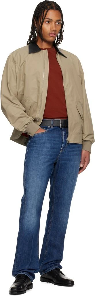 Givenchy Navy Washed Straight Leg Jeans 4