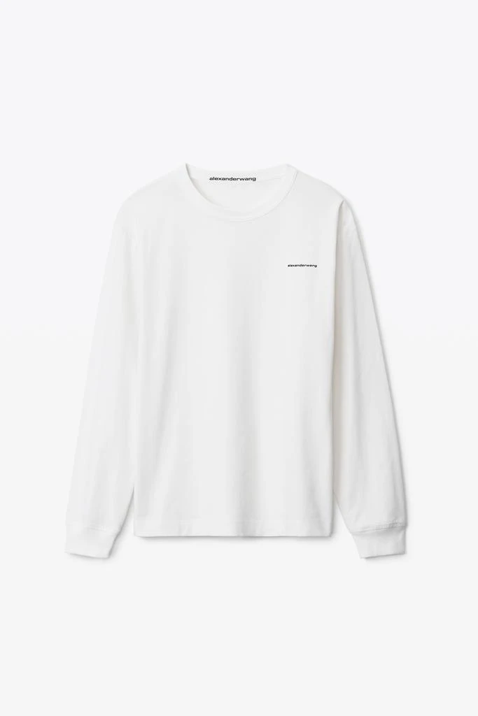 Alexander Wang UNISEX LONG SLEEVE TEE IN HIGH TWIST JERSEY 2