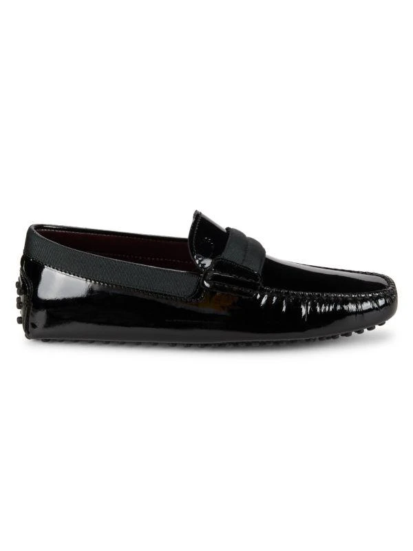 Tod's Patent Leather Moccasin Driving Loafers 1