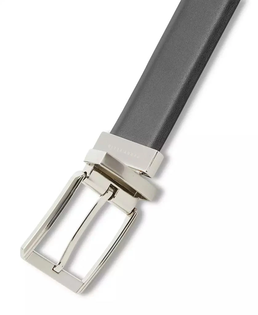 Perry Ellis Men's Silver-Tone Reversible Belt 2