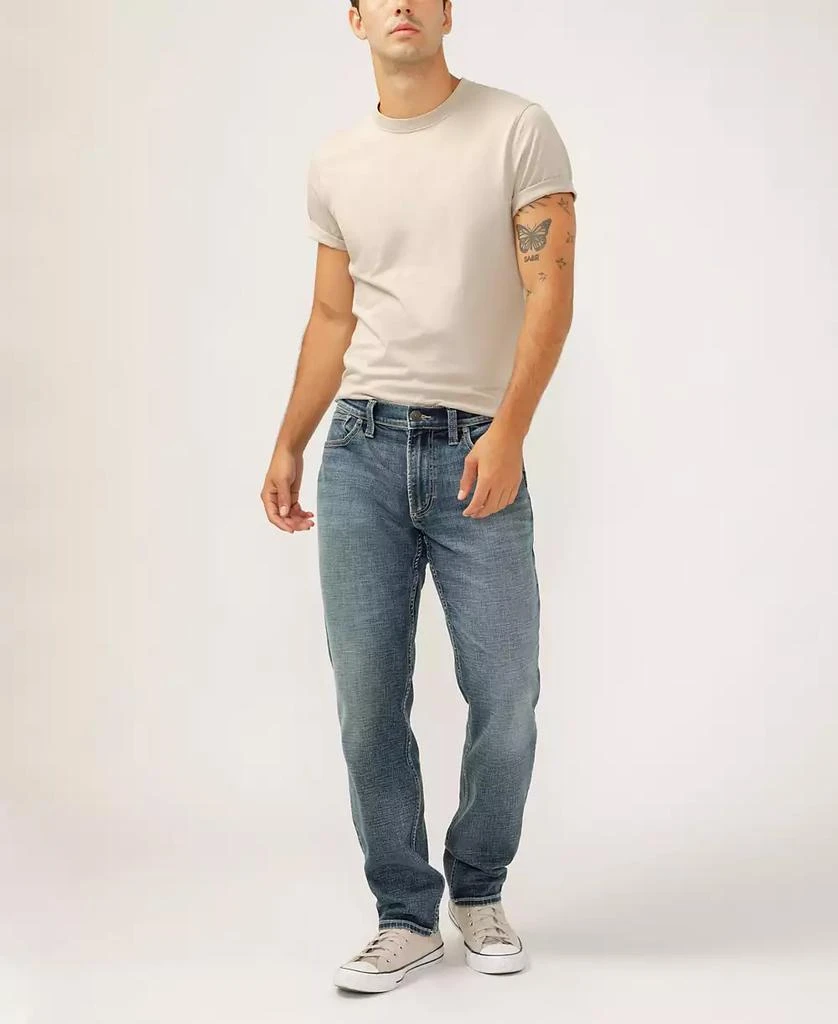 Silver Jeans Co. Men's Eddie Classic Athletic Fit Tapered Leg Jeans 5