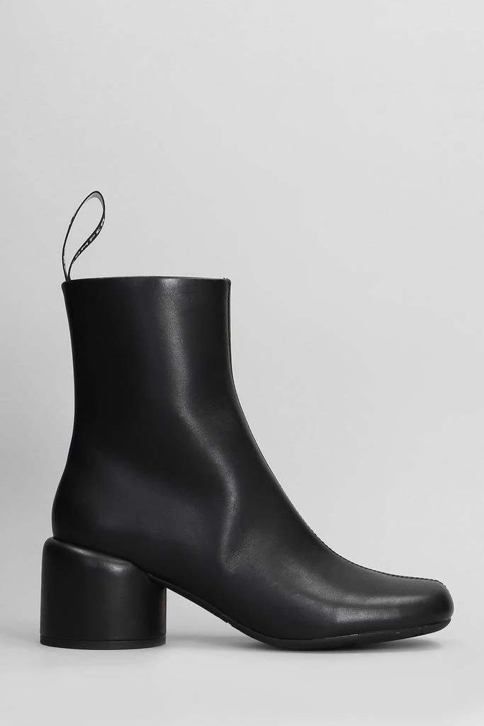 Camper Niki High Heels Ankle Boots In Black Leather 1