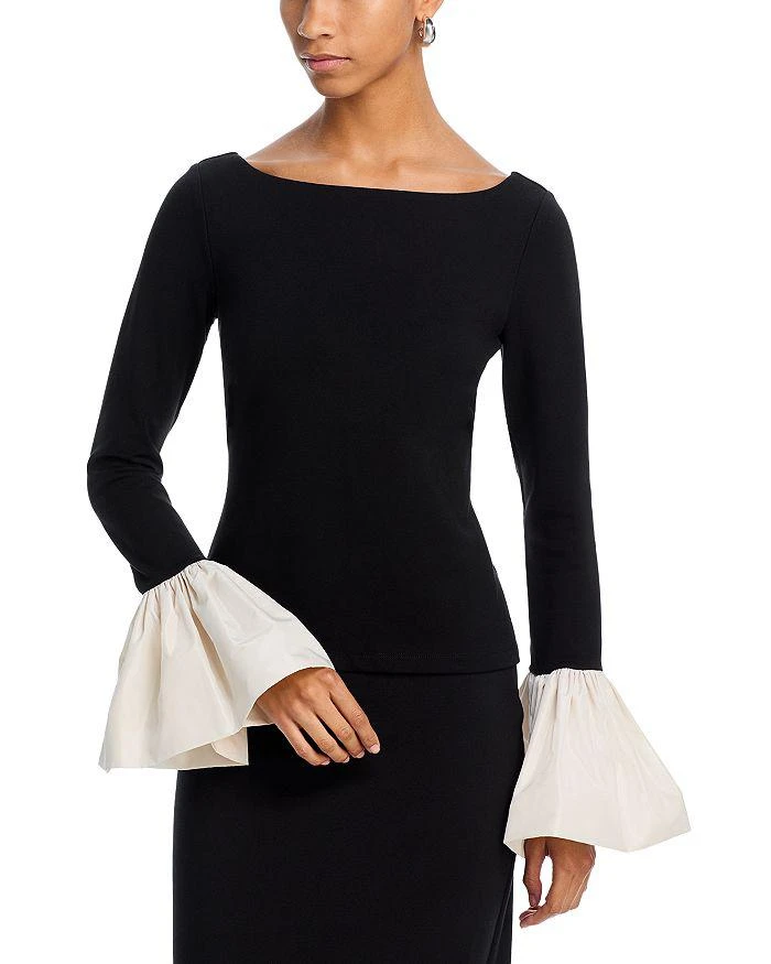 Staud Paige Flutter Cuff Top 1