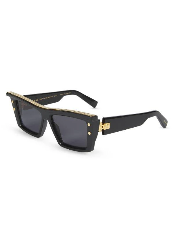 Balmain 55MM Rectangular Sunglasses 2