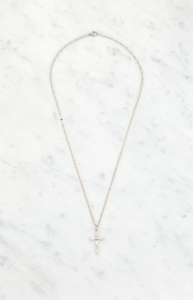 John Galt Rhinestone Cross Necklace 1