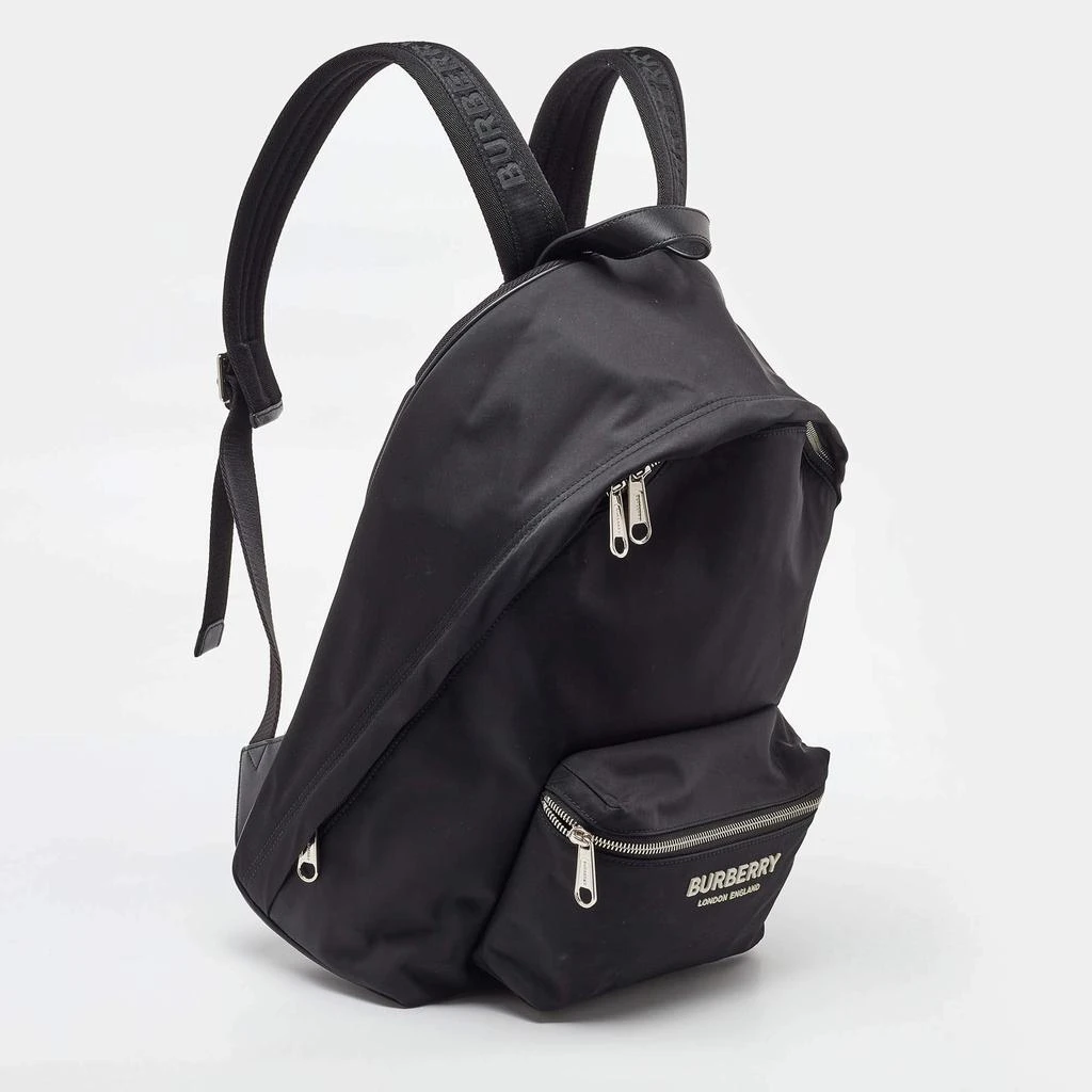 Burberry Burberry Black Nylon and Leather Backpack 3