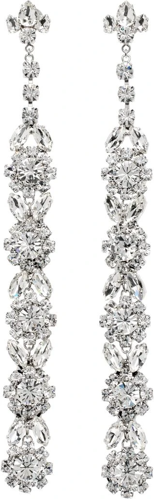 Simone Rocha Silver Long Victorian Drip Earrings 1
