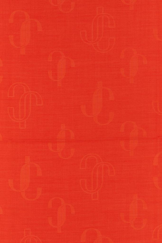 Jimmy Choo Orange silk blend scarf