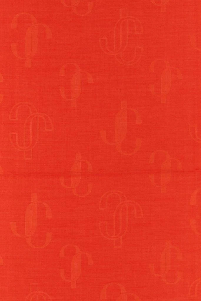 Jimmy Choo Orange silk blend scarf 2