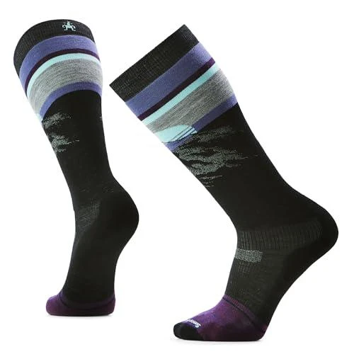 SmartWool Smartwool Men
s Snowboard Targeted Cushion Mountain Sunrise Over The Calf Socks