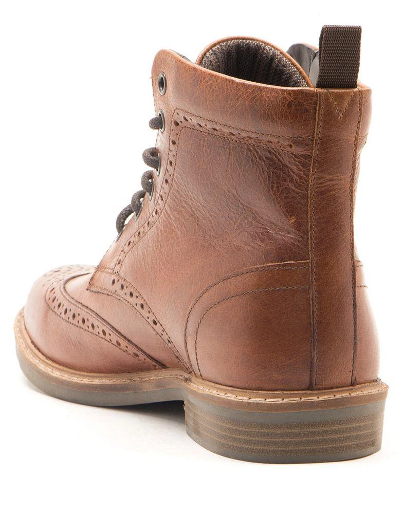 Thomas Crick THOMAS CRICK DIXON formal ankle brogue leather boots in brown 4