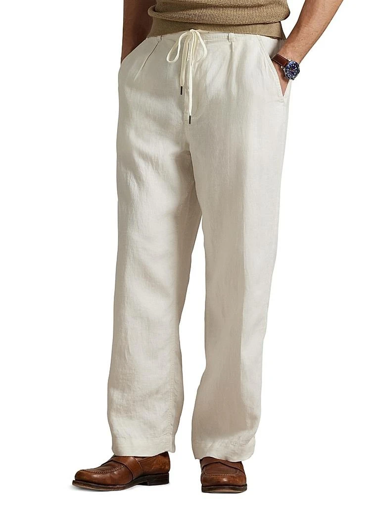 Ralph Lauren Lateef Relaxed-Fit Pleated Linen Pants 3