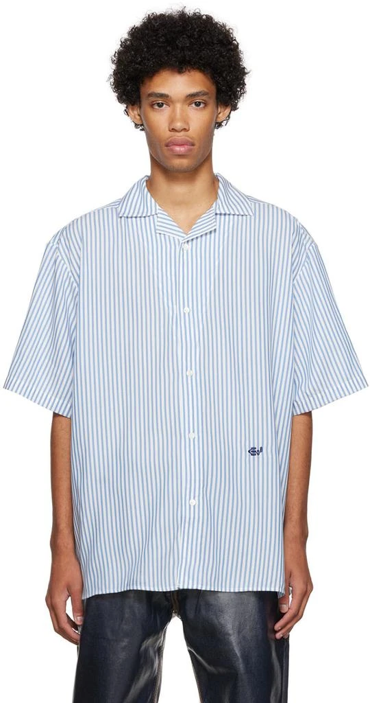 Eytys SSENSE Exclusive Blue & White Alonzo Shirt 1