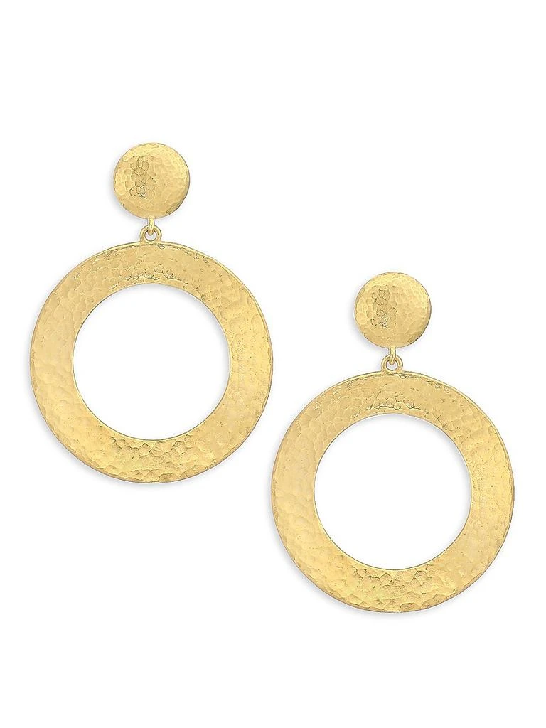 Gurhan Hourglass 24K Gold Vermeil Drop-Hoop Earrings 1