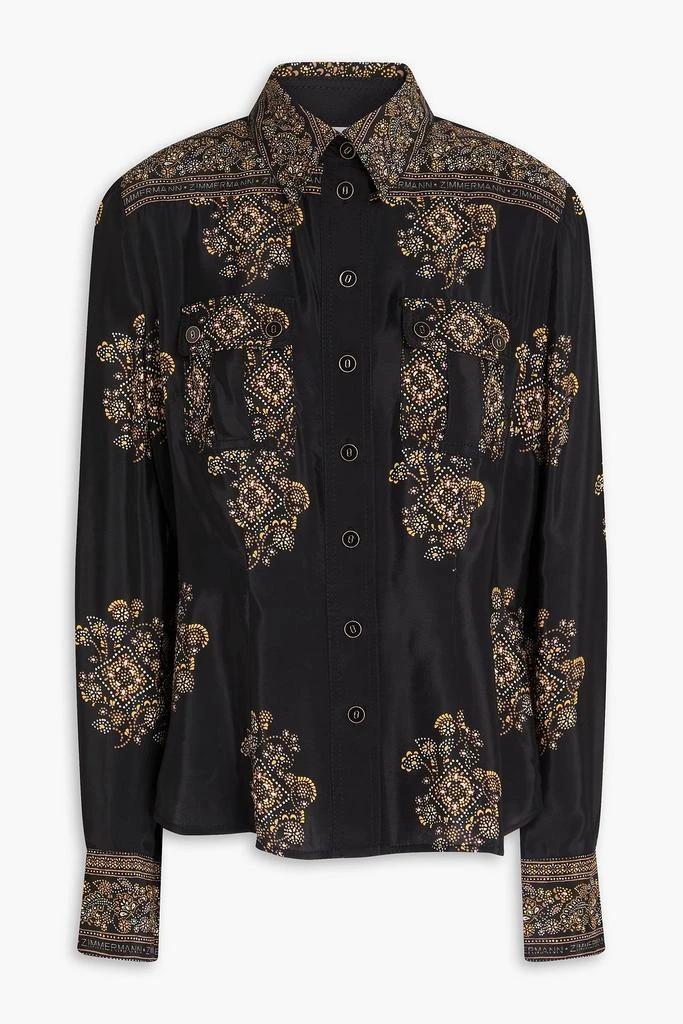 Zimmermann Printed crepe de chine shirt