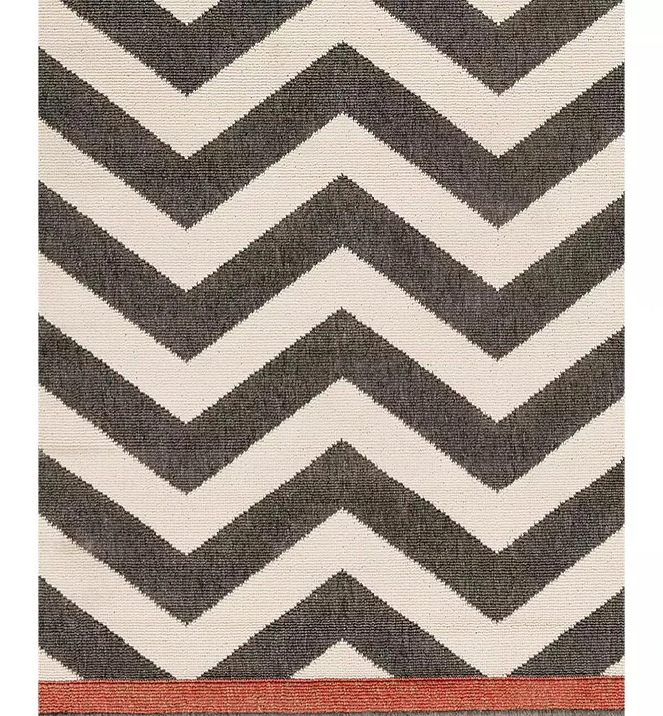 Surya CLOSEOUT! Alfresco ALF-9646 Black 7'3" Round Area Rug, Indoor/Outdoor 4