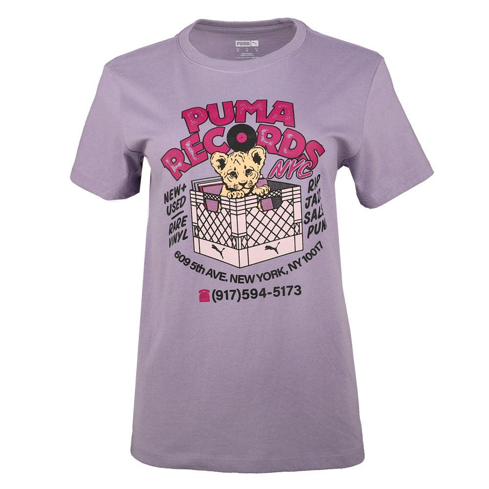 Puma NYC Records Graphic Crew Neck Short Sleeve T-Shirt