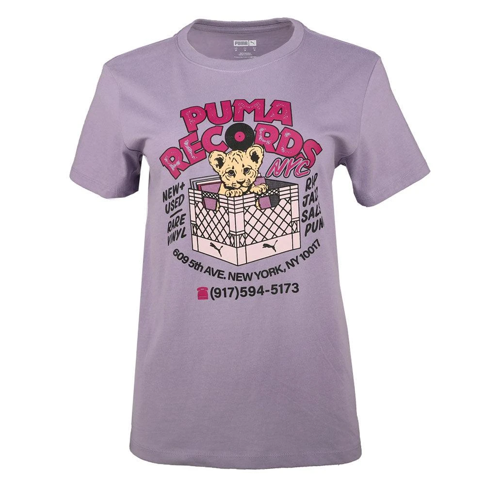 Puma NYC Records Graphic Crew Neck Short Sleeve T-Shirt 1