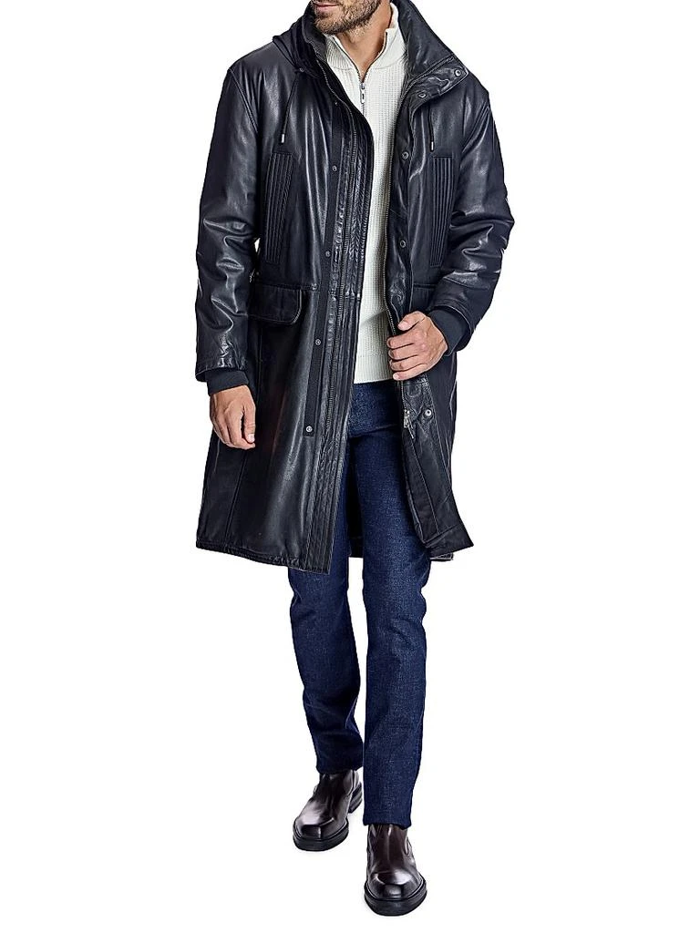 Maximilian Men
s Leather Parka Jackets 2