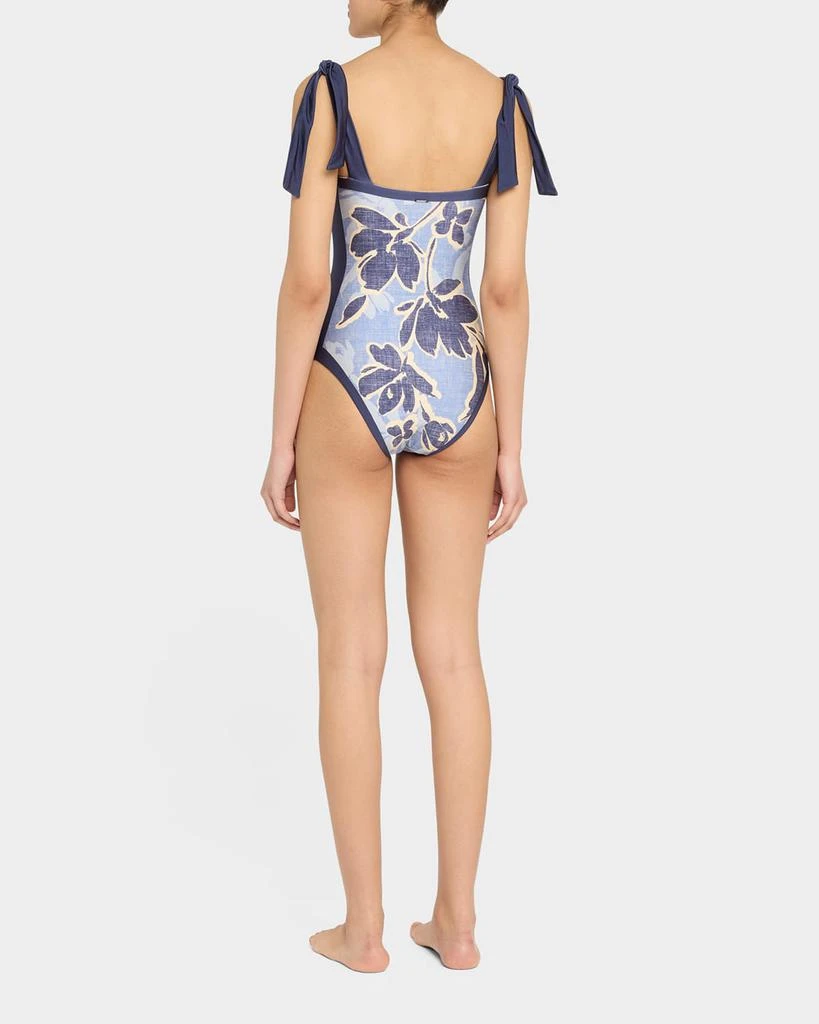 SIMKHAI Bow-Strap One-Piece Swimsuit 3