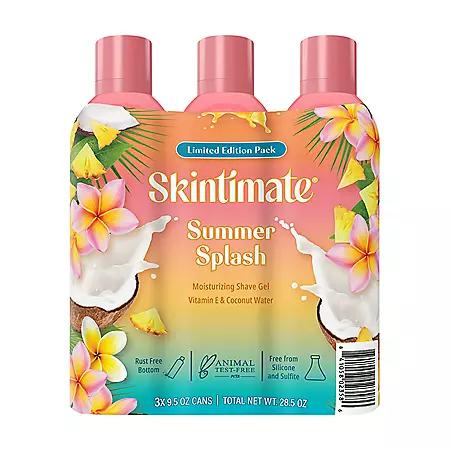 Skintimate Skintimate Summer Splash Shave Gel, 9.5 oz., 3 pk.