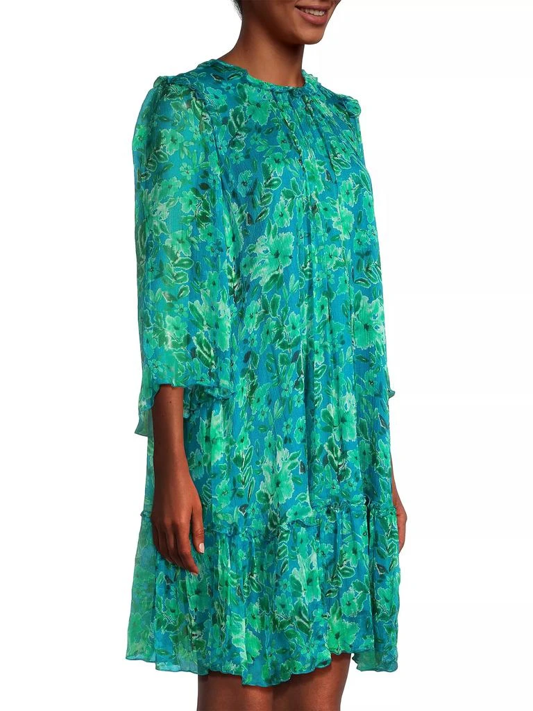 Johnny Was Raquel Floral Silk Minidress 4