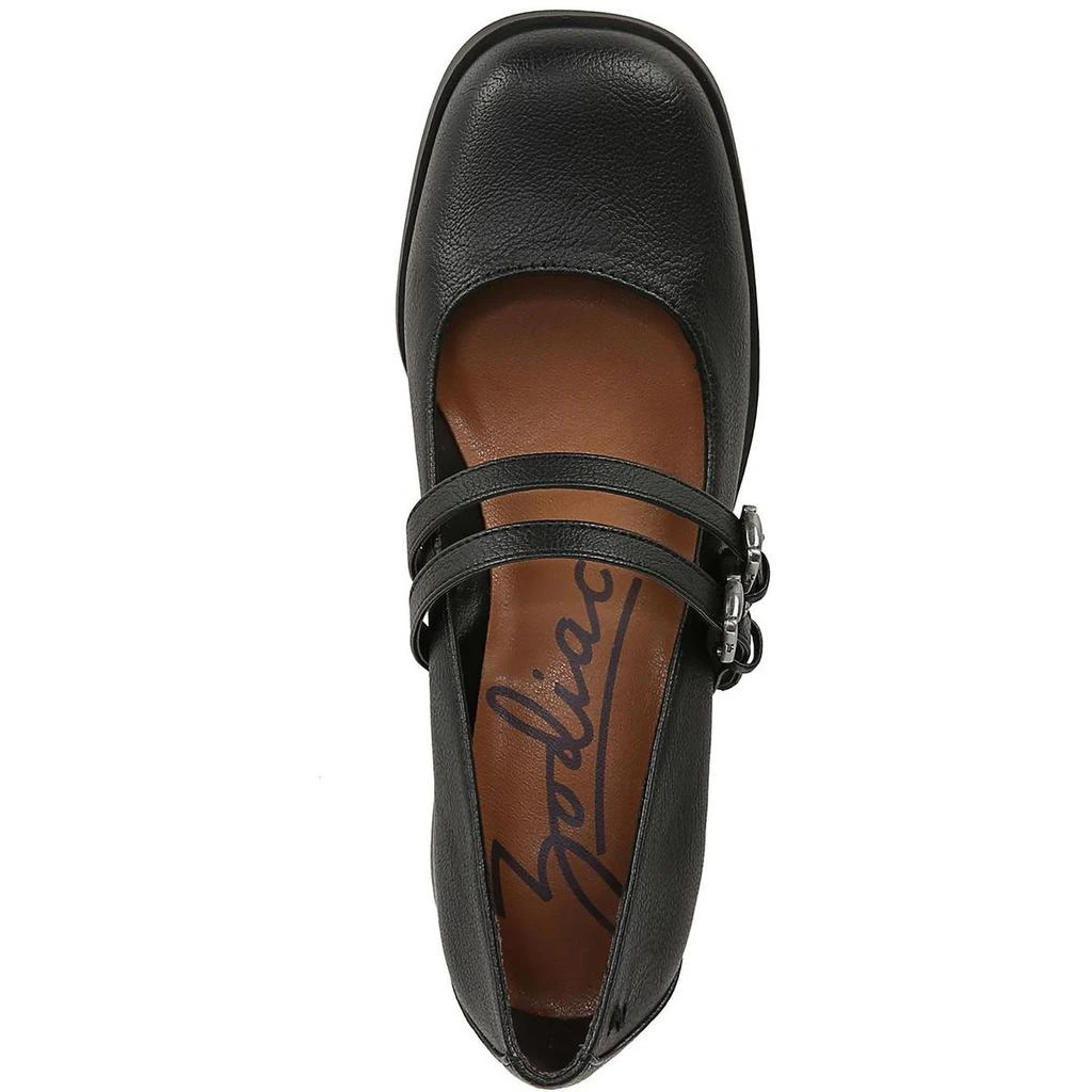 ZODIAC Flores Mary Jane Womens Faux Leather Embossed Mary Jane Heels 3