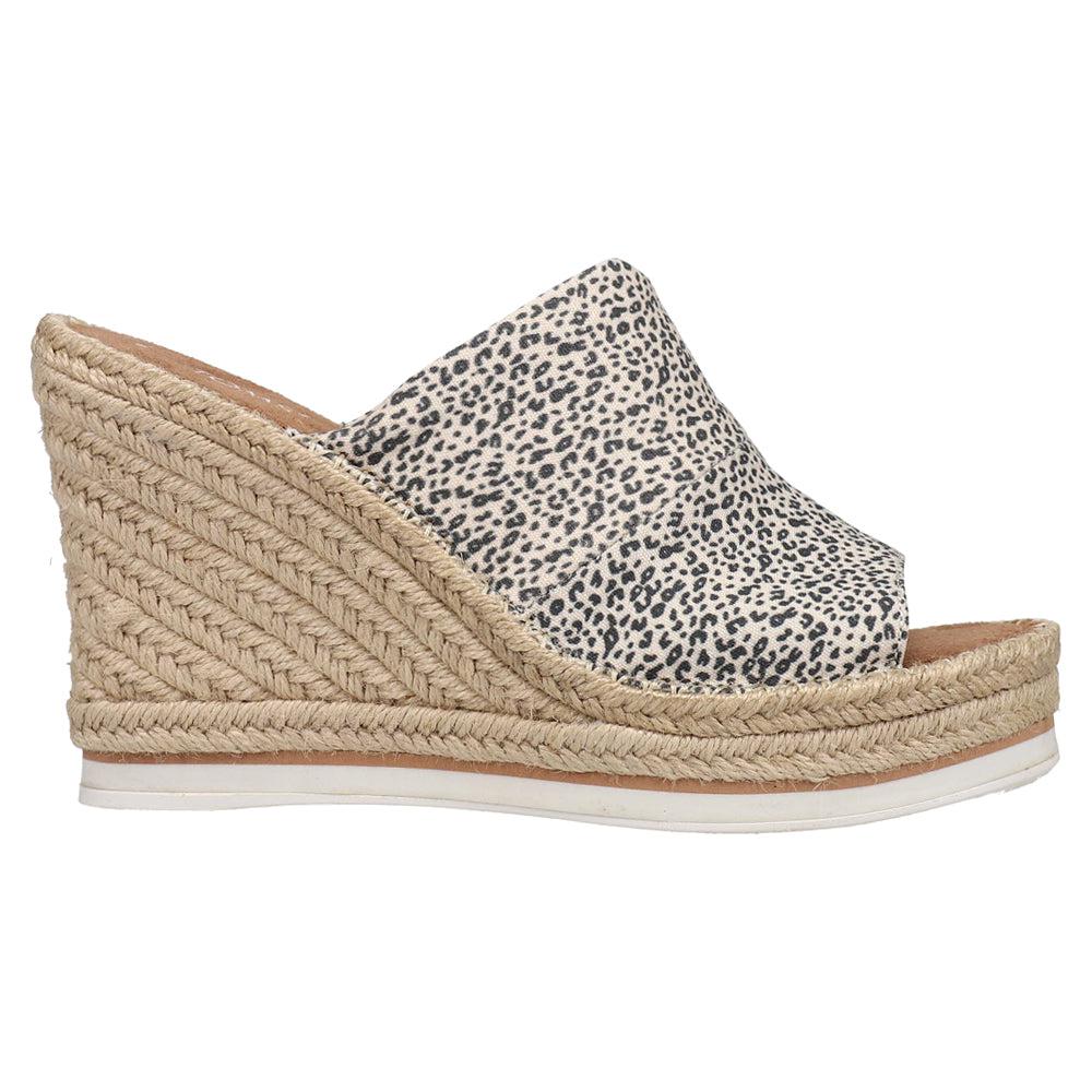 TOMS Monica Leopard Wedge Sandals