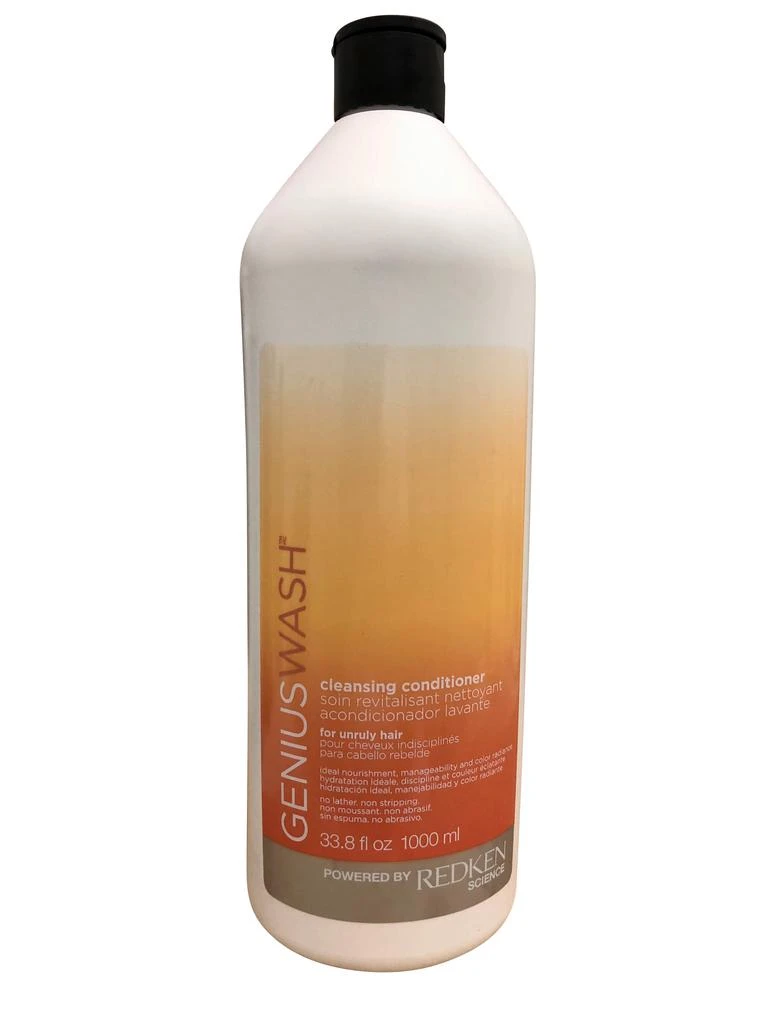 Redken Genius Wash Cleansing Conditioner Unruly Hair 33.8 OZ 1