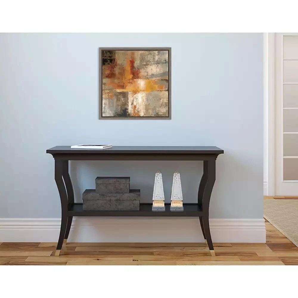 Amanti Art Silver and Amber Crop by Silvia Vassileva Canvas Framed Art 9