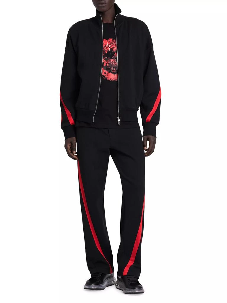 Alexander McQueen Striped Cotton Track Jacket 2