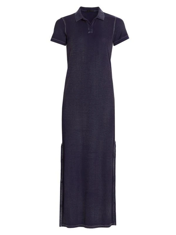 ATM Anthony Thomas Melillo Cotton Knit Short-Sleeve Polo Dress 6