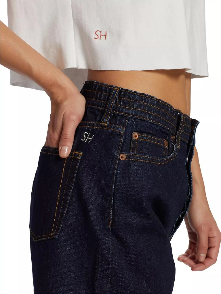 Still Here Ames High-Rise Denim Shorts 6