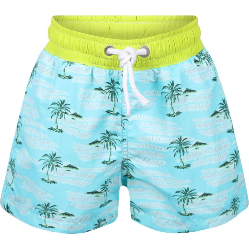 BANANA MOON Palm trees print swimming shorts in light blue