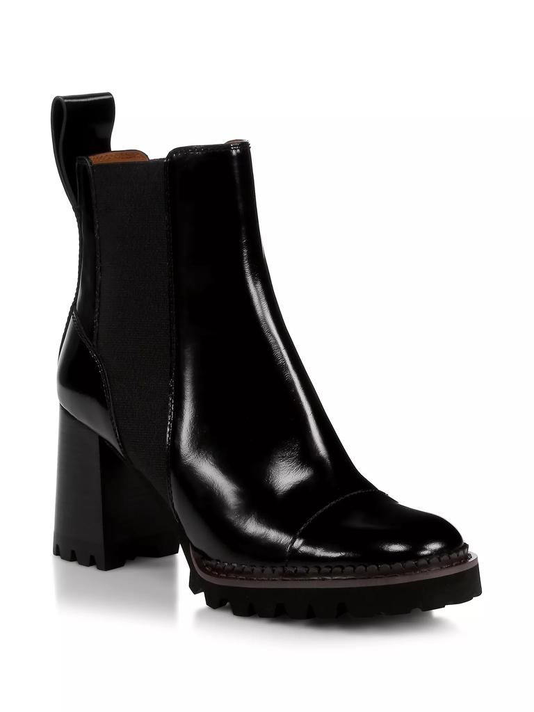 See by Chloé Mallory Lug-Sole Leather Chelsea Boots