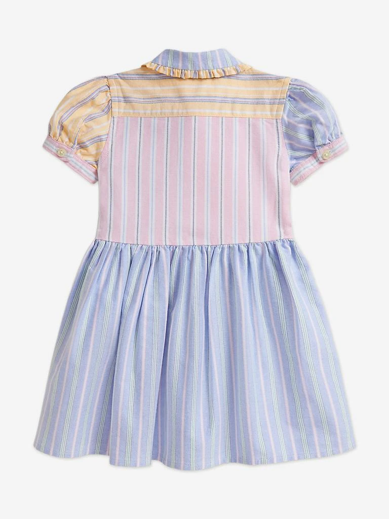 Ralph Lauren Ralph Lauren Baby Girls Striped Classic Oxford Shirt Dress in Blue 4
