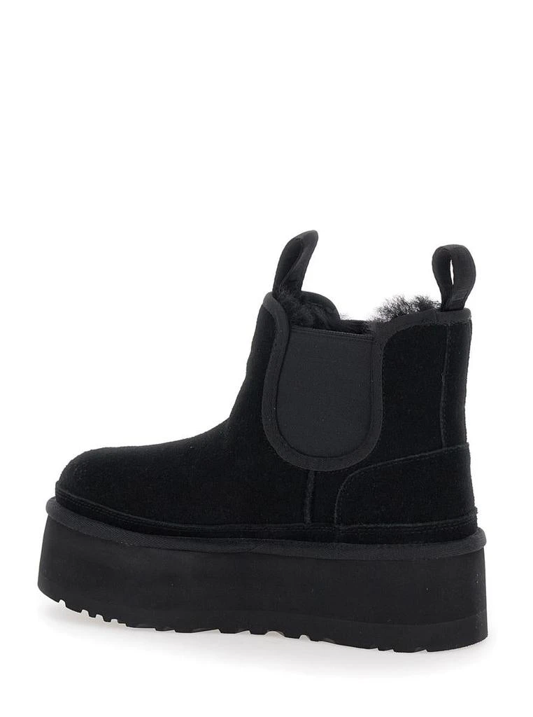 UGG 'Neumel' Black Ankle Boots With Platform In Suede Leather 3