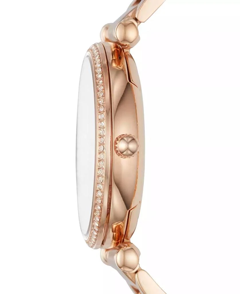 Fossil Women's Carlie Rose Gold-Tone Stainless Steel Bracelet Watch 3