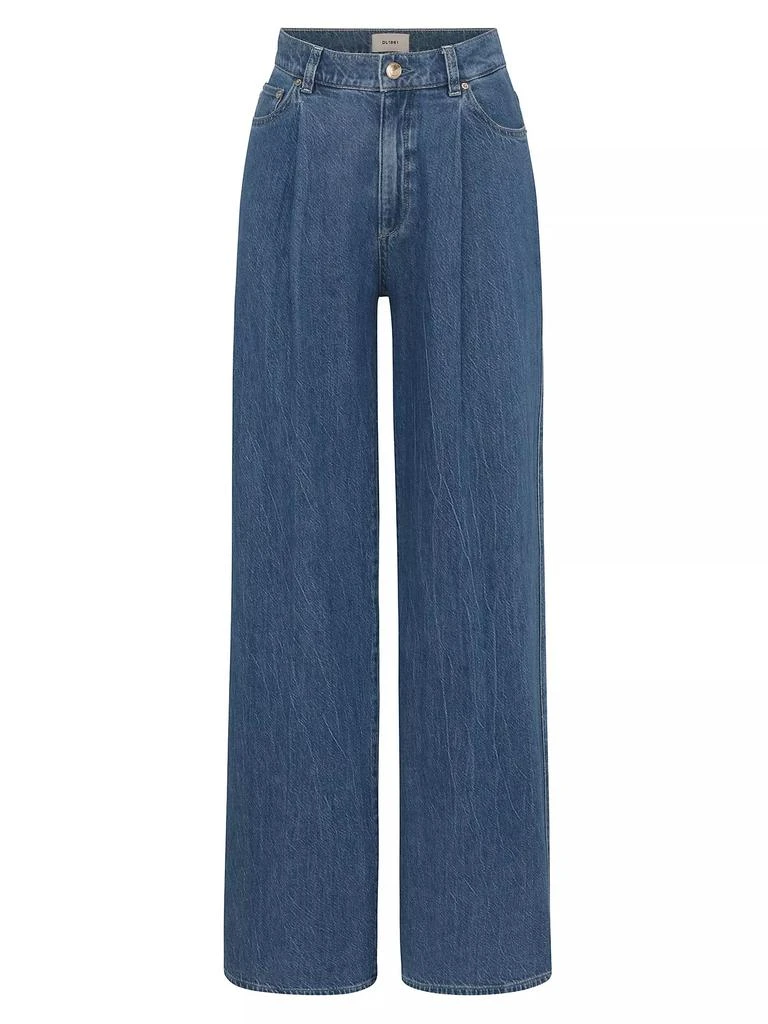 DL1961 DL Aura Isabel Wide Leg Mid Rise Jeans 1
